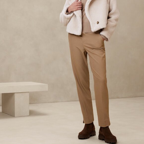 NWT - Banana Republic Hayden Pinstripe Tapered Pant (size 6) - Picture 1 of 4